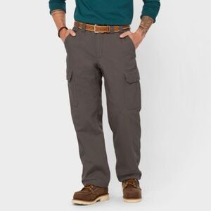 🆕️ Duluth Trading Men's Fire Hose Fleece-Lined Grey Pants